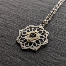 Diamond Lotus pendant