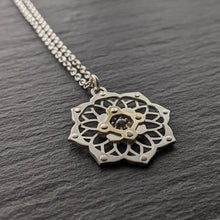 Diamond Lotus pendant