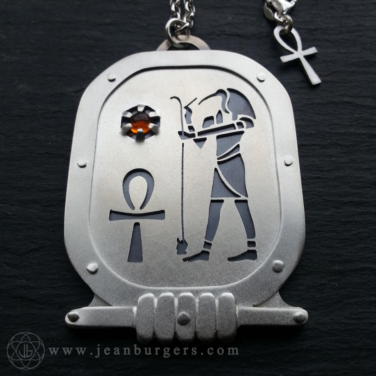 Egyptian Thoth Fire Opal Amulet – Jean Burgers Jewellery