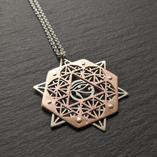 64 Tetrahedron Grid Pendant - Eye of Ra