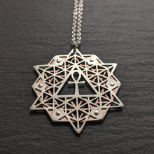 64 Tetrahedron Grid Pendant - Ankh