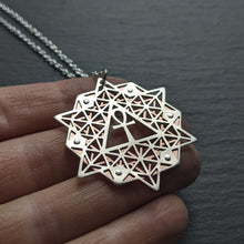 64 Tetrahedron Grid Pendant - Ankh