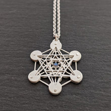 Handcut Metatron's Cube Pendant - Labradorite