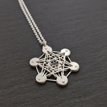 Handcut Metatron's Cube Pendant - Labradorite