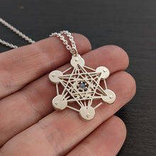 Handcut Metatron's Cube Pendant - Labradorite