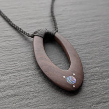 Wooden Oval Pendant