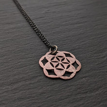 Copper Flower of Life Pendant - small