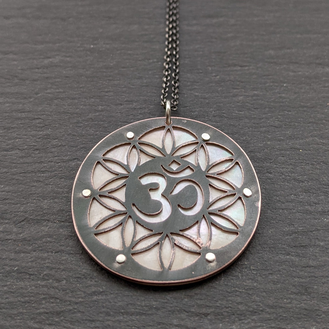 Mother of Pearl Om Pendant