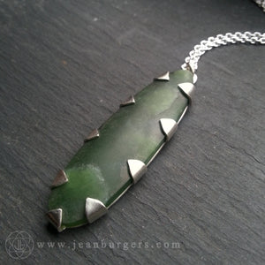 Handcut Pounamu Honeycomb Pendant