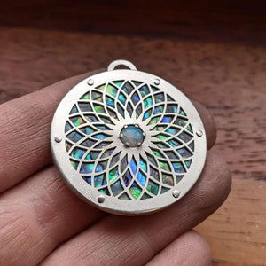 Opal & Paua Toroid Pendant