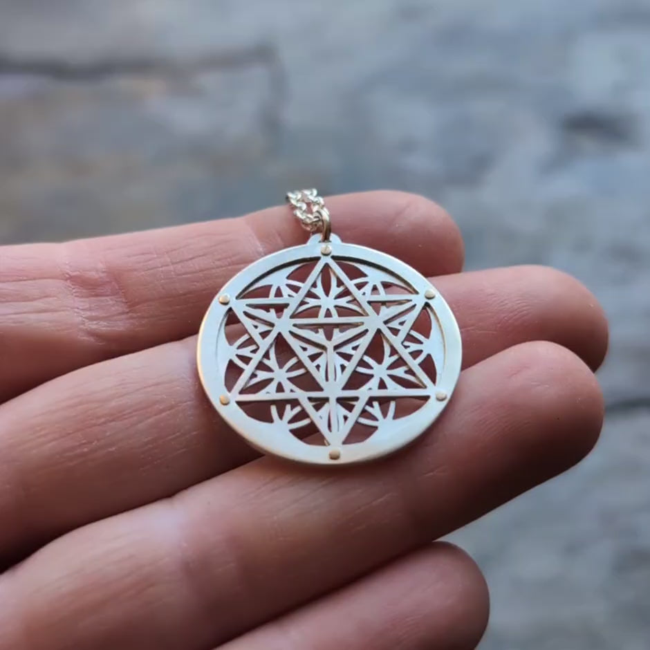 Silver Star Seed Pendant