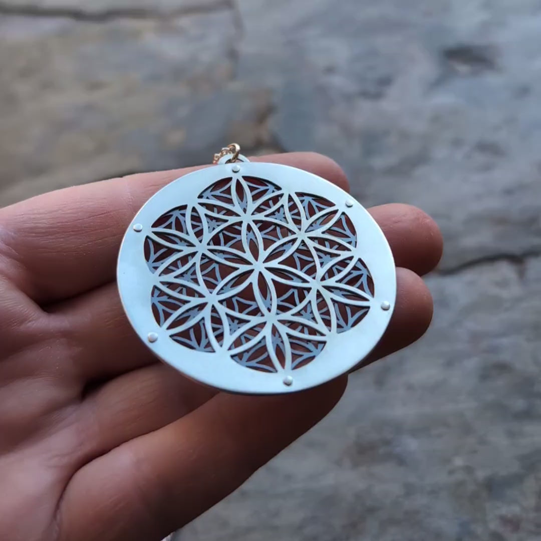 Flower & Seed of Life Pendant