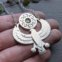 Handcut Horus Amulet - Moldavite