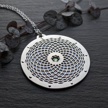 Handcut Moldavite Toroid Pendant - Large