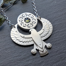 Handcut Horus Amulet - Moldavite