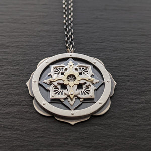 Pre-order salt&pepper Diamond Geometric Pendants