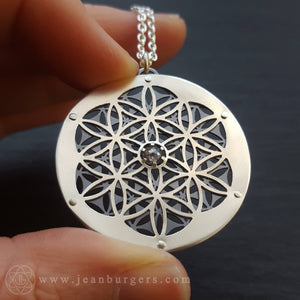 Pre-order salt&pepper Diamond Geometric Pendants