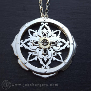 Pre-order salt&pepper Diamond Geometric Pendants