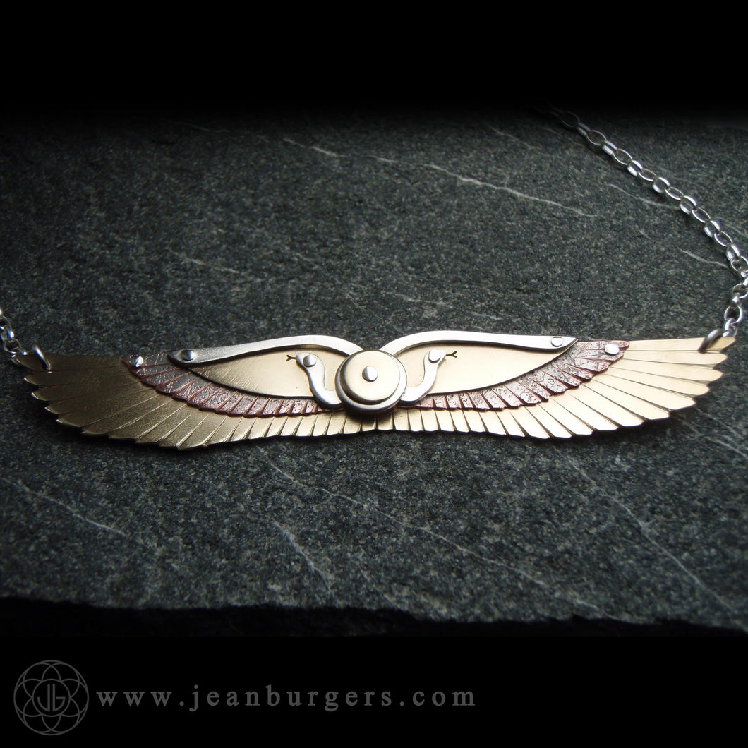 Egyptian Winged Disk Pendant