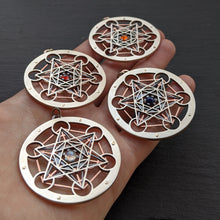 Metatron's Cube Pendant - choose your own gemstone