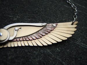Egyptian Winged Disk Pendant