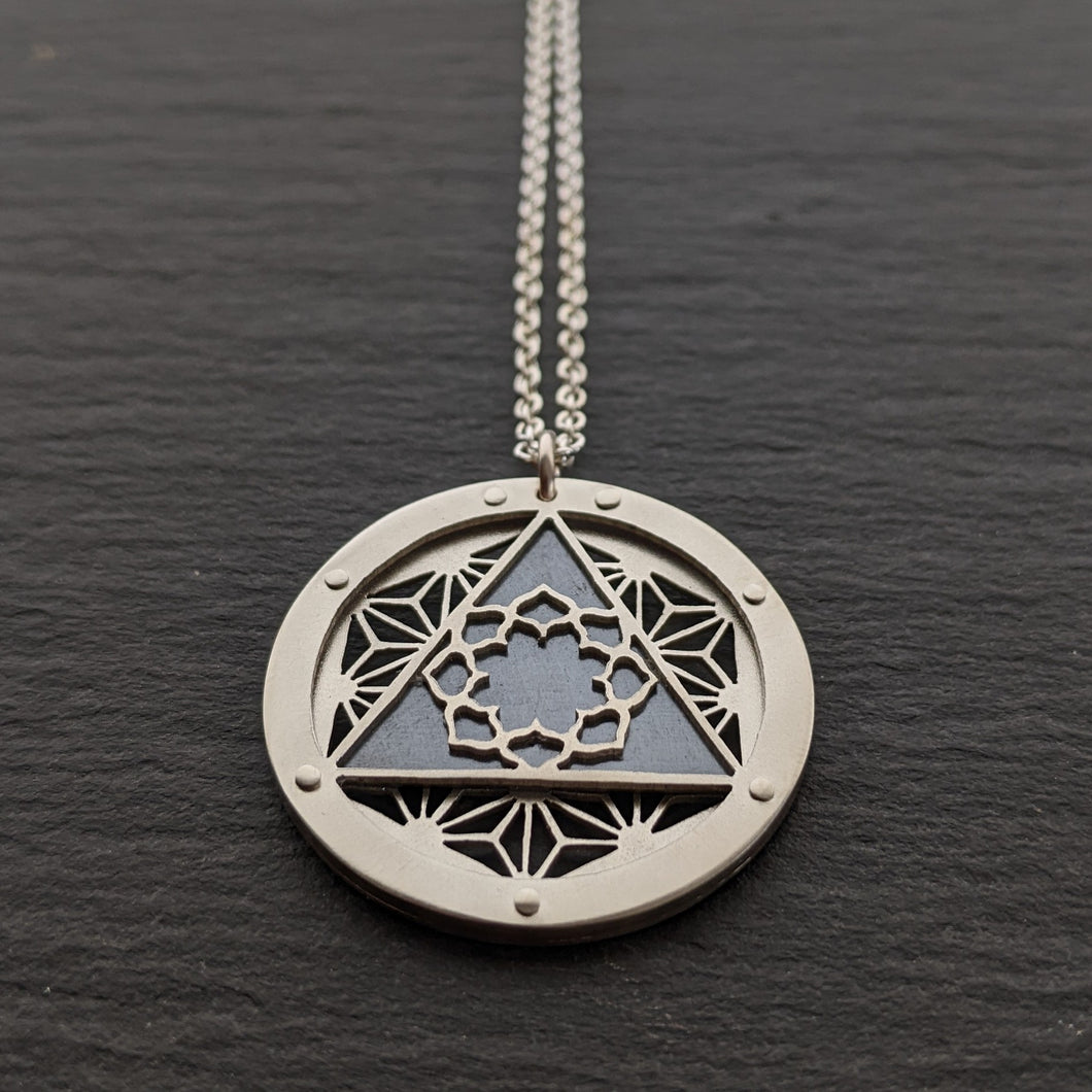 Asanoha Lotus Pendant