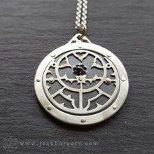 Planespheric Astrolabe Pendant - sapphire
