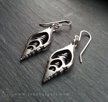 Silver Shell Earrings 1