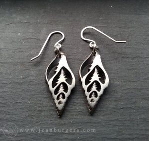 Silver Shell Earrings 1