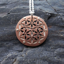 Star Tetrahedron Flower of Life Pendant - small