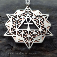 64 Tetrahedron Grid Ankh Pendant - Jean Burgers Jewellery