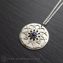 Handcut Lapis Lazuli Mandala Pendant